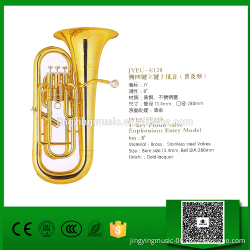 JYEU-E120 entry model 4-key Piston valve Euphonium